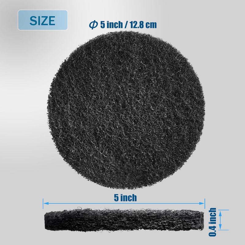 ShuRex 12-Pack Universal Stick-on Trash Can Odor Absorbing Filters, Thick Design Activated Charcoal Purifying Deodorizer for Trash Cans, Compost Buckets, Countertop and Recycle Bins (Round) - Image 4